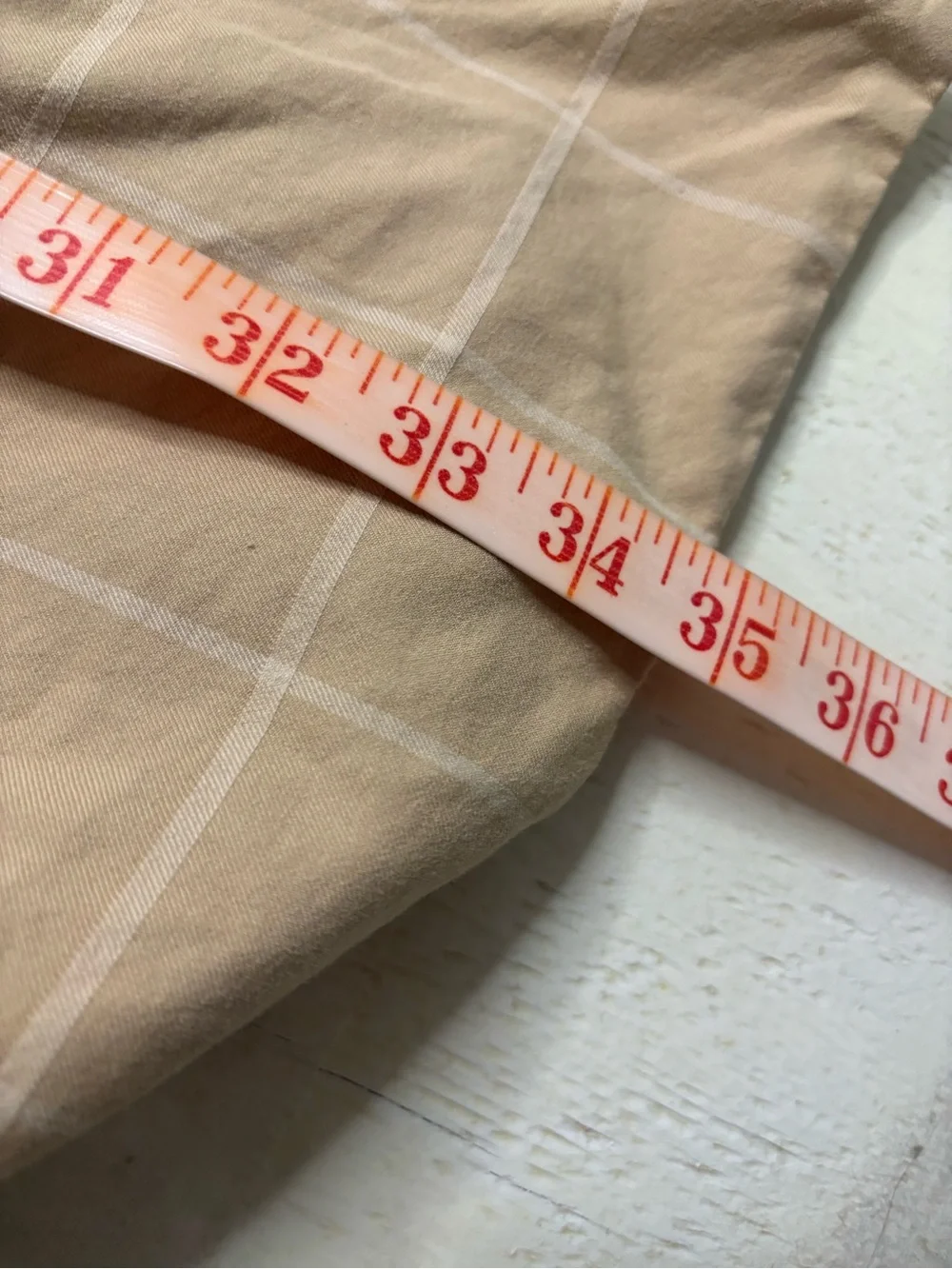 Ralph Lauren LRL Tan Windowpane Plaid Trench Coat Size Medium 100% Cotton